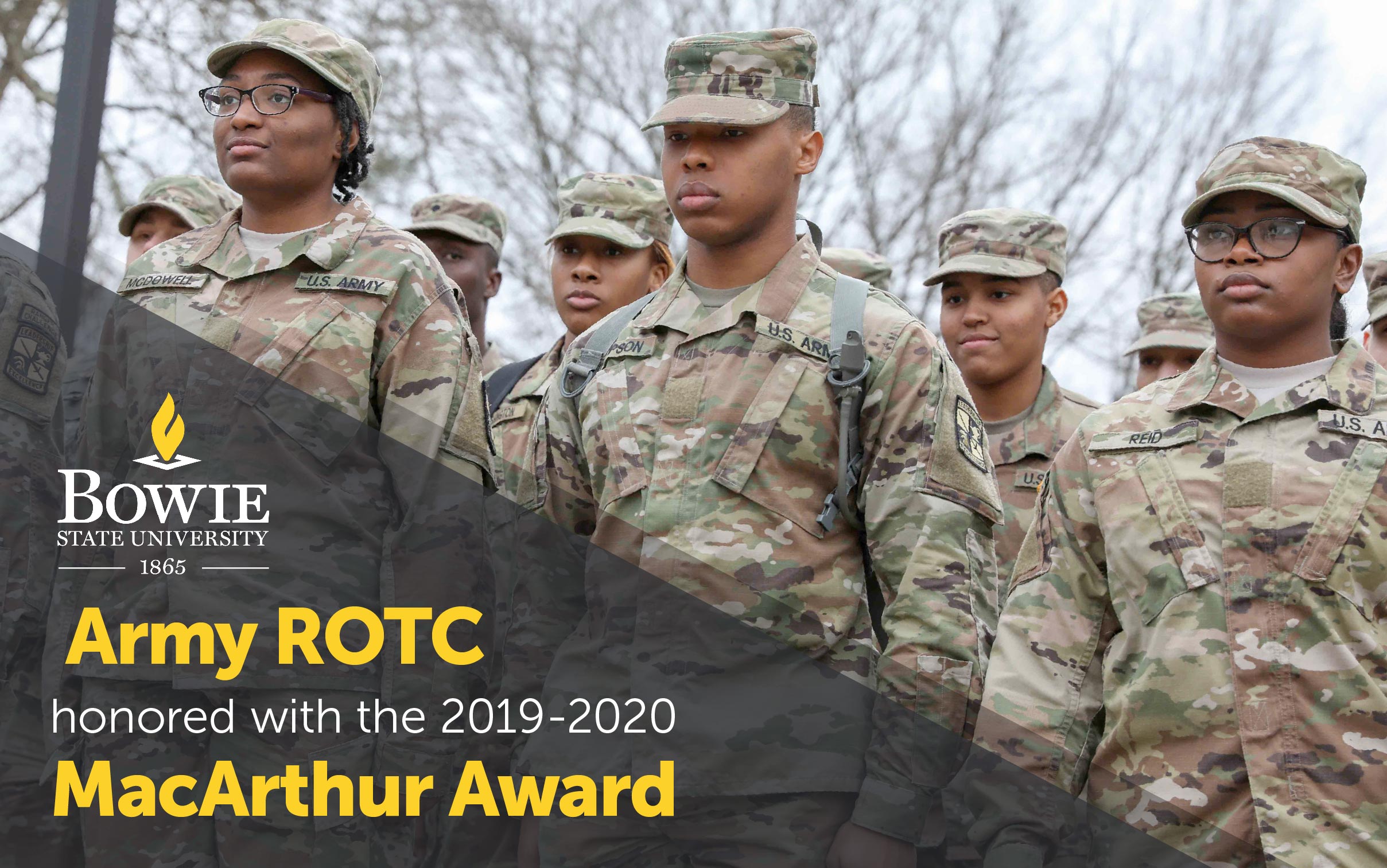 Bowie State University Army ROTC Honored with Gen. Douglas MacArthur