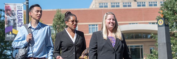 students on the campus of bowie state university