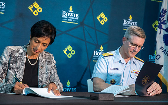 Bowie State and Coast Guard Strengthen Partnership With Scholarship