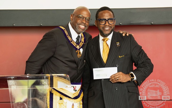 Masons Donate $2,500 to Bowie State University During Their Bicentennial Celebration