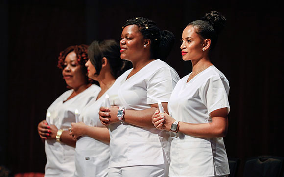 Nursing Students Are Recognized During Pinning and Recognition Program