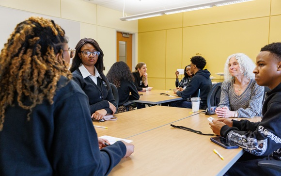 First Generation Ozzie Newsome Scholars Connect with Benefactors During Campus Visit 