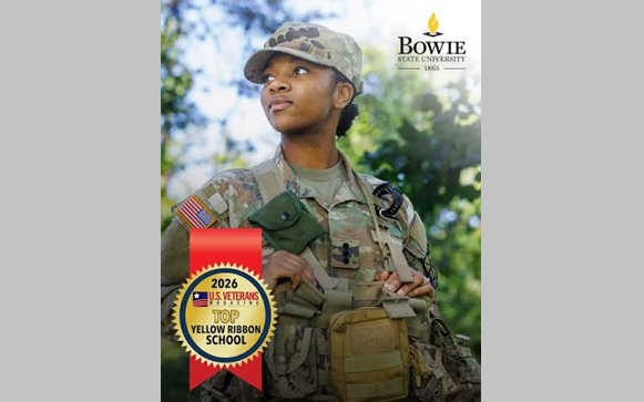  Bowie State University Named 2026 Top Yellow Ribbon School  by U.S. Veterans Magazine 