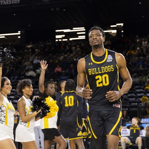 Bowie State athletics logo used to promote athletics game
