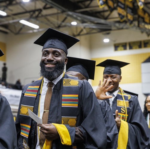 winter commencement photo