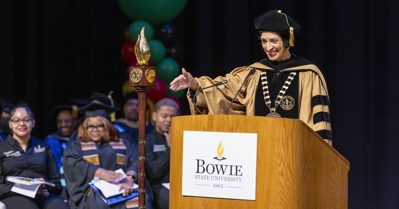 Bowie State photo used to promote convocation