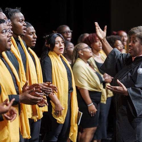 image to promote choir concert