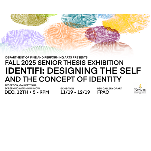 Bowie State logo used to promote fine arts event