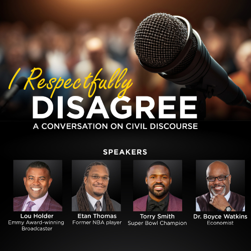 Bowie state flyer used to promote Etan Thomas event