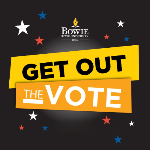 Bowie State logo used to promote voting event 