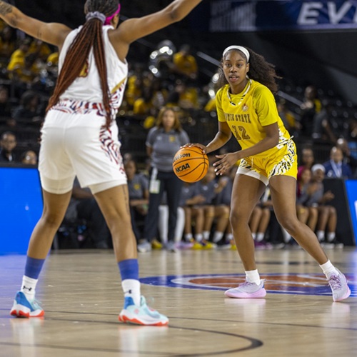 Bowie State athletics logo used to promote athletics event